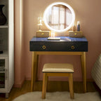   Vanity Makeup Table Touch Screen 3 Lighting Modes Dressing - See De ls