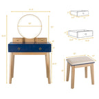 Table de maquillage coiffeuse écran tactile 3 modes d'éclairage - Voir Détails