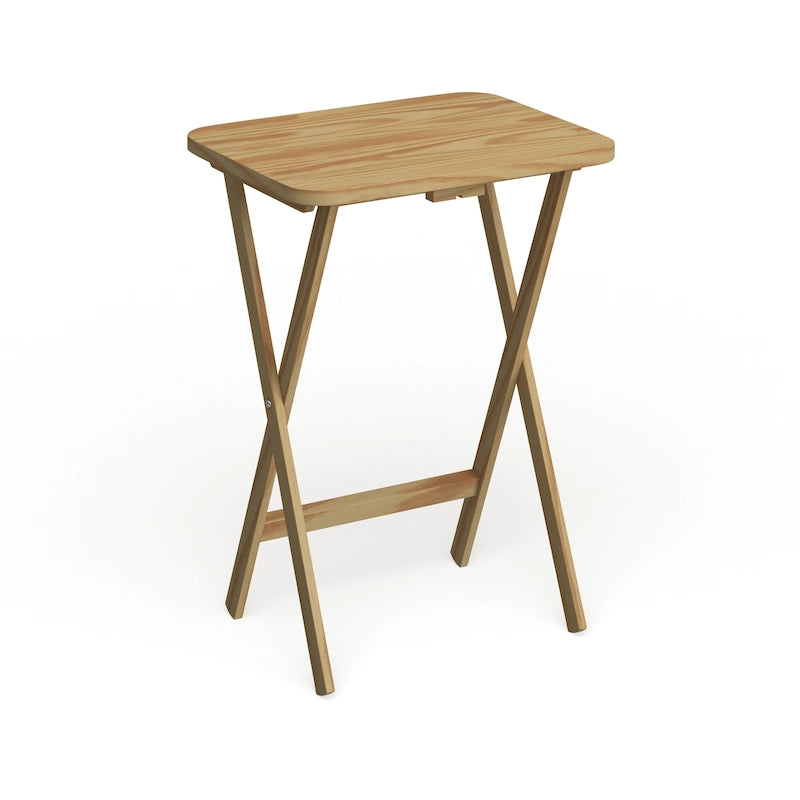Ensemble de 5 tables de service traditionnelles en bois massif Laflin