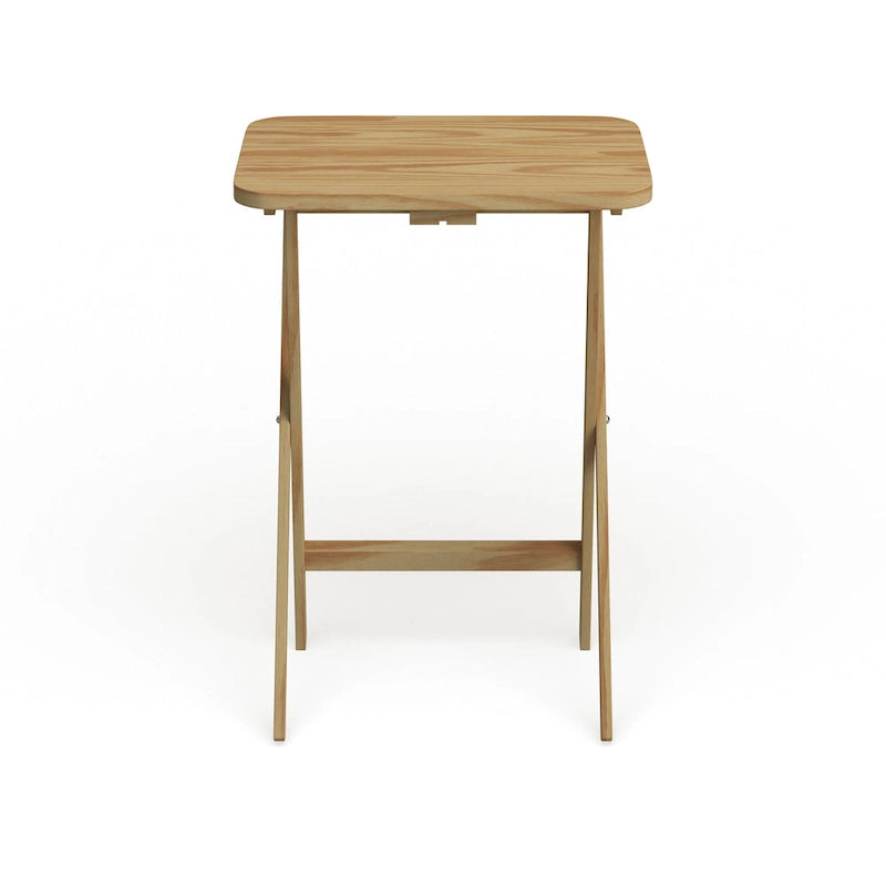 Ensemble de 5 tables de service traditionnelles en bois massif Laflin