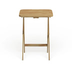 Ensemble de 5 tables de service traditionnelles en bois massif Laflin