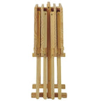 Ensemble de 5 tables de service traditionnelles en bois massif Laflin