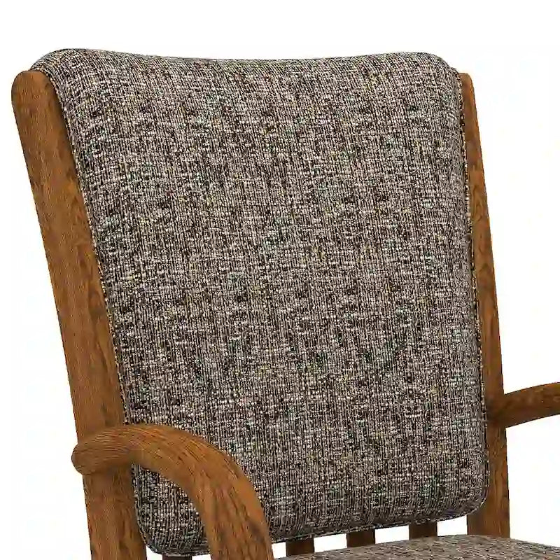 Chaise de salle à manger Darell Caster au fini châtaigne