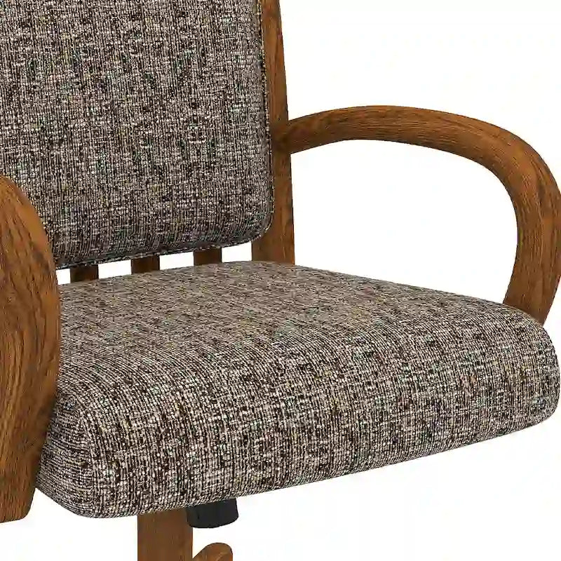 Chaise de salle à manger Darell Caster au fini châtaigne
