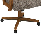Chaise de salle à manger Darell Caster au fini châtaigne