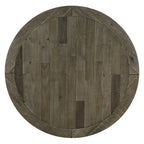 Table à manger Prato bicolore en bois bleu et marron