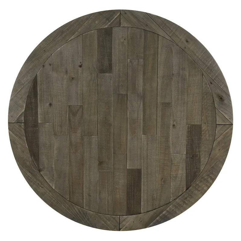 Table à manger Prato bicolore en bois bleu et marron