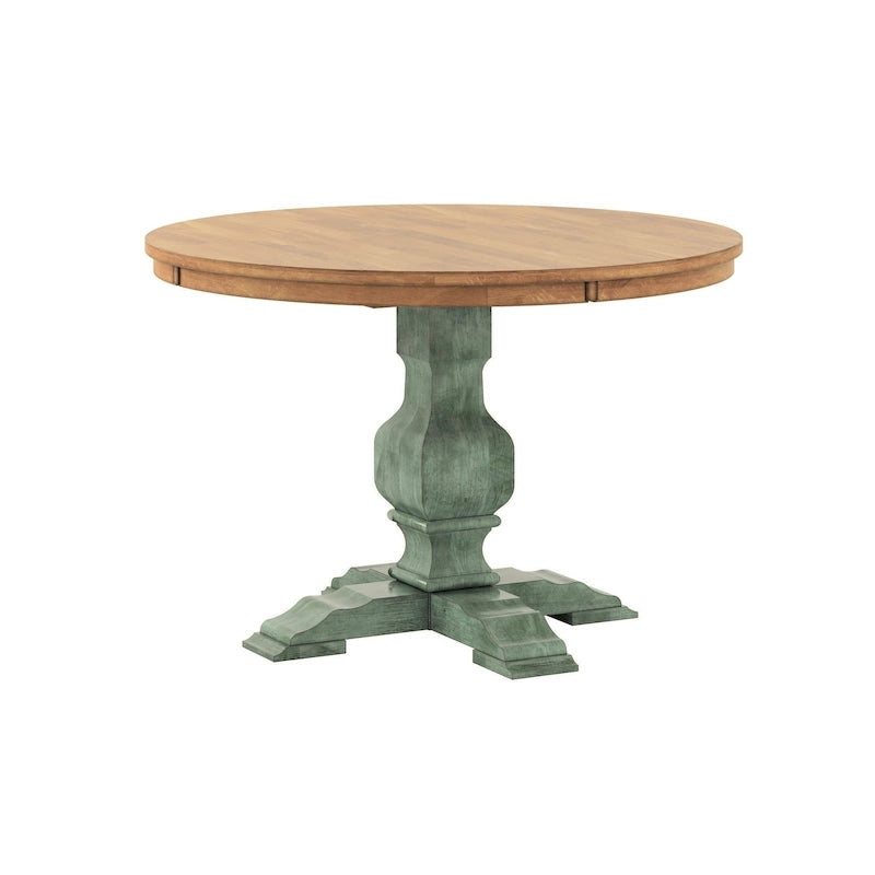 Table de salle à manger ronde Eleanor bicolore par