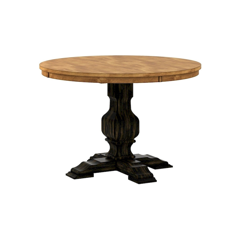 Table de salle à manger ronde Eleanor bicolore par