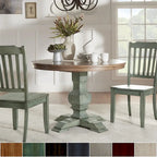 Eleanor Two-tone Round Top Dining Table by    