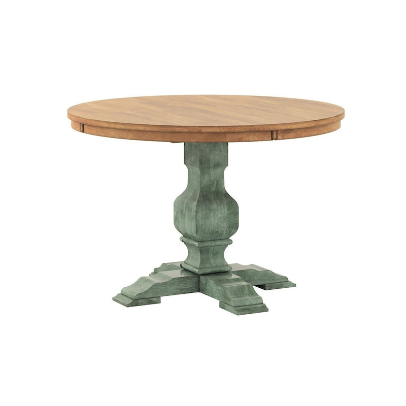 Table de salle à manger ronde Eleanor bicolore par