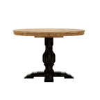 Table de salle à manger ronde Eleanor bicolore par