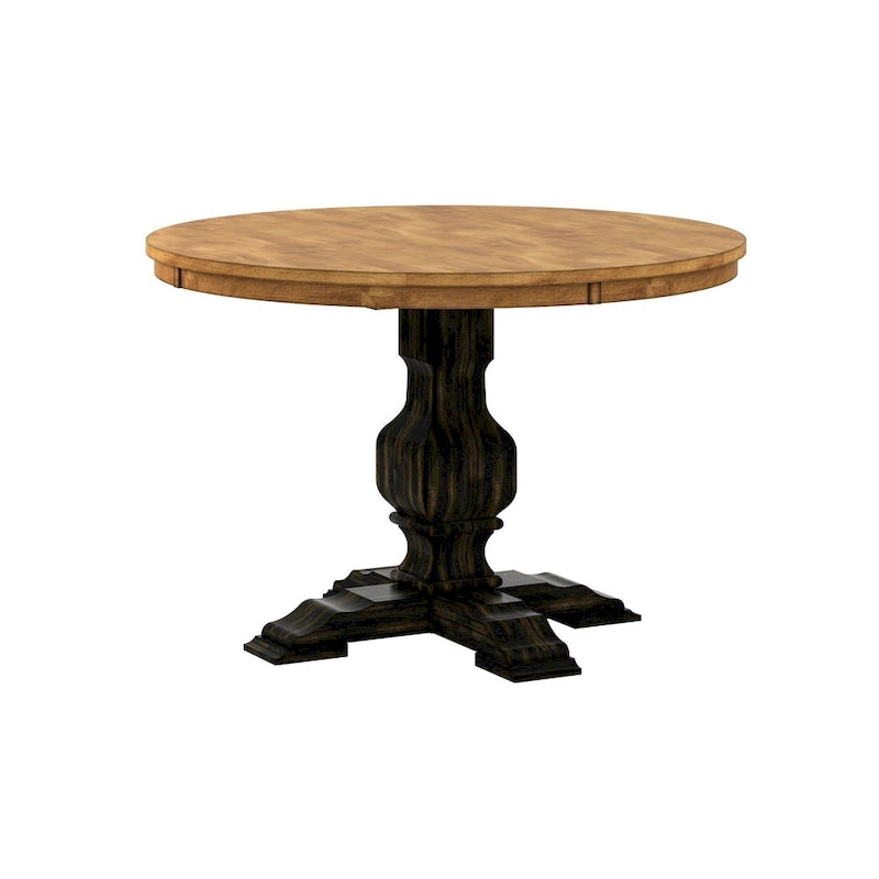 Table de salle à manger ronde Eleanor bicolore par
