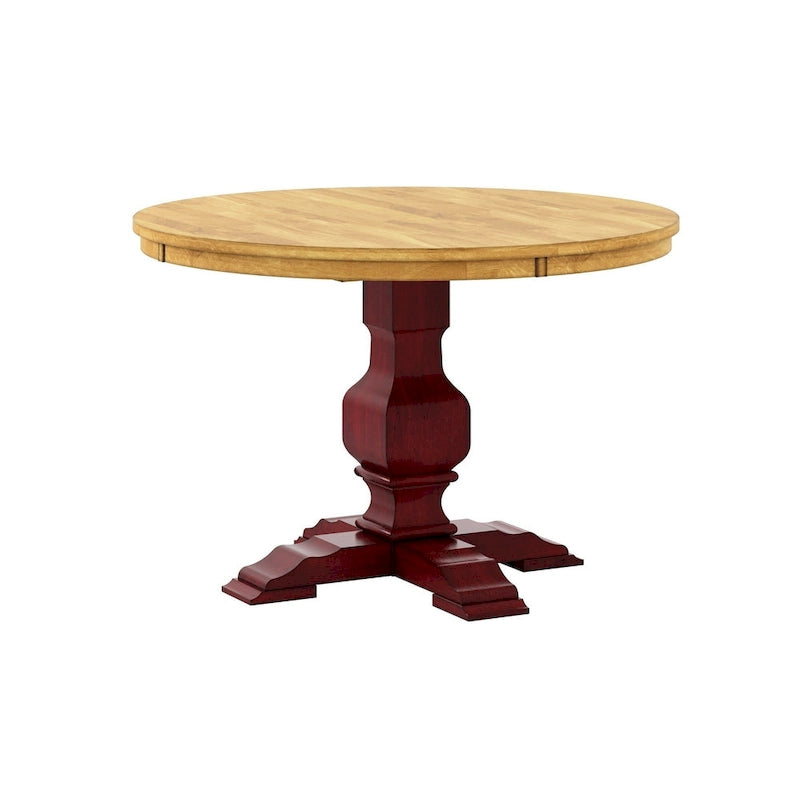 Table de salle à manger ronde Eleanor bicolore par
