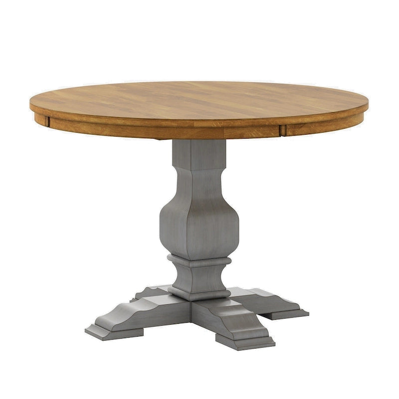 Table de salle à manger ronde Eleanor bicolore par
