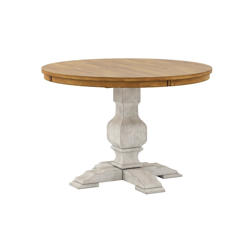Table de salle à manger ronde Eleanor bicolore par