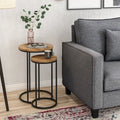 Fort Worth Round Nesting Side Table Set of 2
