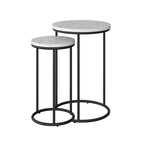 Tables gigognes rondes Fort Worth (lot de 2)