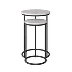 Tables gigognes rondes Fort Worth (lot de 2)
