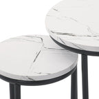 Tables gigognes rondes Fort Worth (lot de 2)