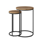 Tables gigognes rondes Fort Worth (lot de 2)