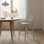   Nileema 27-inch Woven Counter Stool - 19.7 x 20.1 x 40.7 - 20Wx20Dx41H