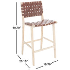 Tabouret de bar tissé de 68,5 cm - 50,0 x 51,1 x 103,4 cm - 50,8 cm de large x 50,8 cm de profondeur x 104,1 cm de haut