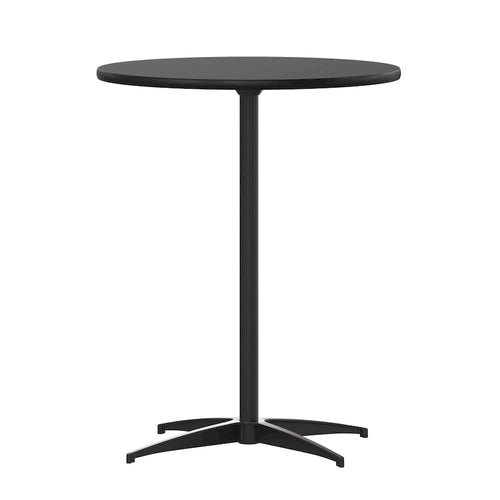 24 Round Wood Cock l Table with 30 and 42 Columns
