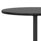 Table basse ronde en bois de 24 po avec colonnes de 30 et 42 po