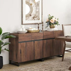   Modern Buffet Sideboards with Adjustable Shelves, Coffee Bar Table for Dining Room