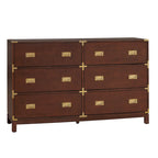 Commode 6 tiroirs à accents dorés Kedric par Bold
