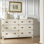 Commode 6 tiroirs à accents dorés Kedric par Bold