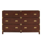 Commode 6 tiroirs à accents dorés Kedric par Bold