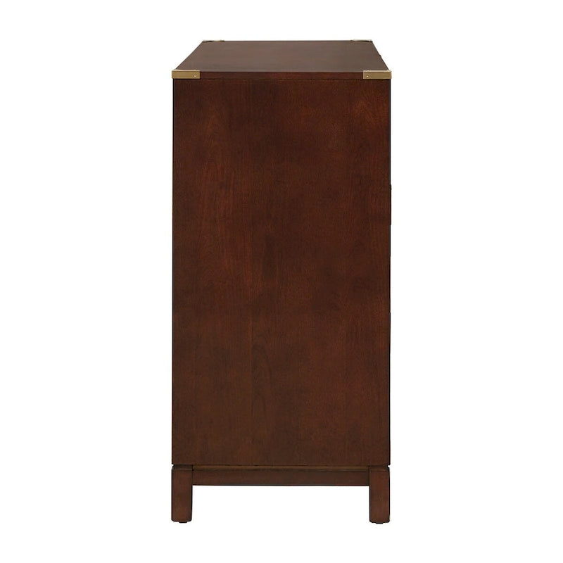 Commode 6 tiroirs à accents dorés Kedric par Bold