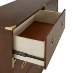 Commode 6 tiroirs à accents dorés Kedric par Bold