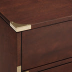 Commode 6 tiroirs à accents dorés Kedric par Bold