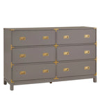 Commode 6 tiroirs à accents dorés Kedric par Bold