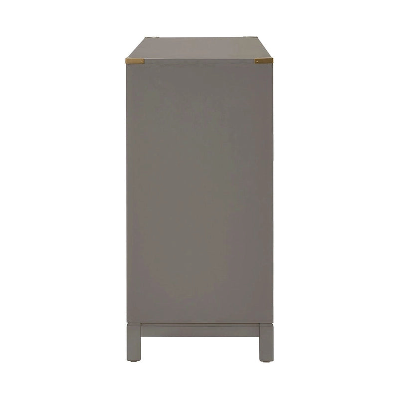 Commode 6 tiroirs à accents dorés Kedric par Bold