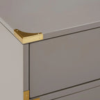 Commode 6 tiroirs à accents dorés Kedric par Bold