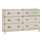 Commode 6 tiroirs à accents dorés Kedric par Bold