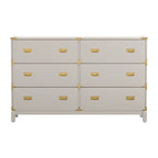 Commode 6 tiroirs à accents dorés Kedric par Bold
