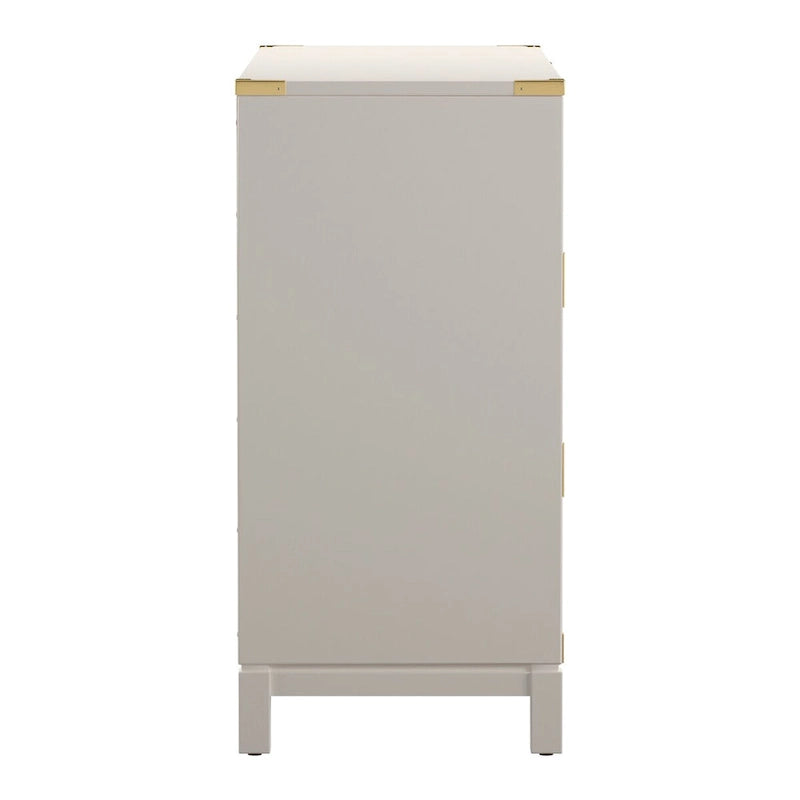 Commode 6 tiroirs à accents dorés Kedric par Bold