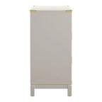 Commode 6 tiroirs à accents dorés Kedric par Bold