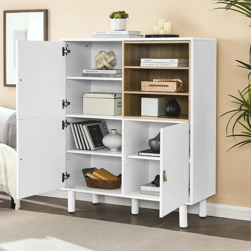 Buffet moderne, Armoire de rangement en bois avec porte