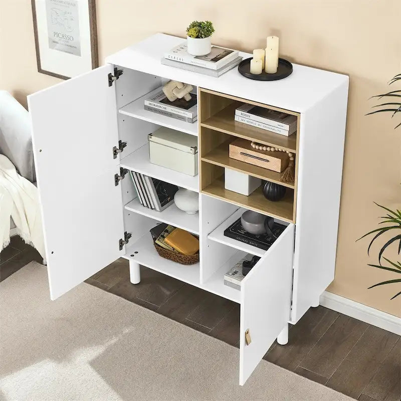 Buffet moderne, Armoire de rangement en bois avec porte