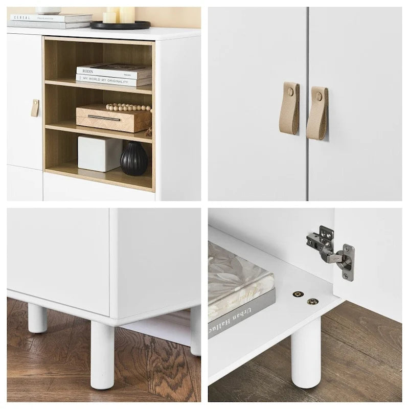 Buffet moderne, Armoire de rangement en bois avec porte