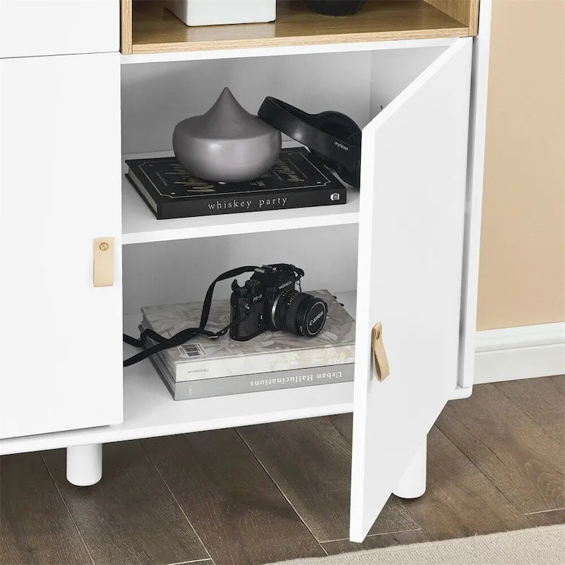 Buffet moderne, Armoire de rangement en bois avec porte
