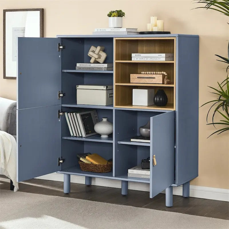 Buffet moderne, Armoire de rangement en bois avec porte