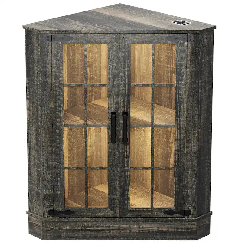 Meuble d'angle de rangement large de 20 po - S/O