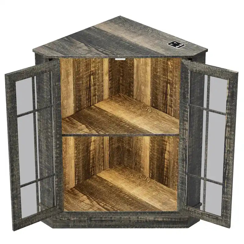 Meuble d'angle de rangement large de 20 po - S/O